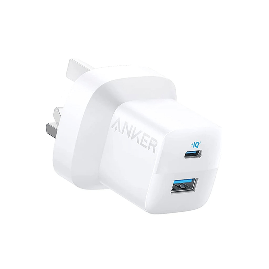 Anker USB C 323 Charger 33W Compact 2-Port Charger - White in Qatar Anker USB C 323 Charger 33W Compact 2-Port Charger - White in Qatar